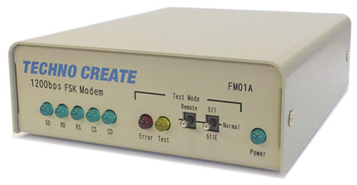 1200bps FSKモデム外観